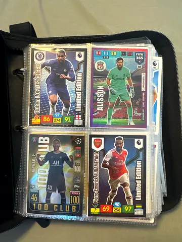 Rare football cards panini brand whole album