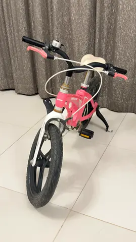 Kids Pink  White 16-inch Bicycle for at 45 aed