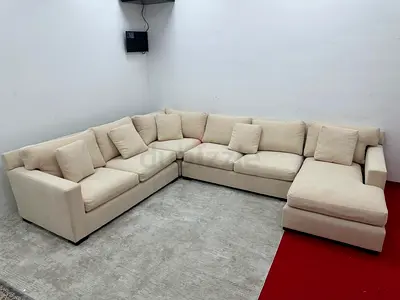 Perfect condition cratebarrel Ushape sofa