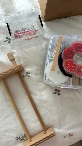 DIY Bead  Loom Craft Kit with Wooden Loom