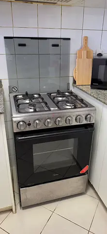 New Midea Stainless Steel 4-Burner Gas Cooker with Oven