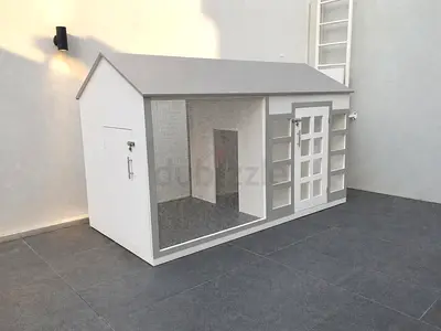Dog house , Cat house , Pet house , Dog kennel with Air condition and lighting .