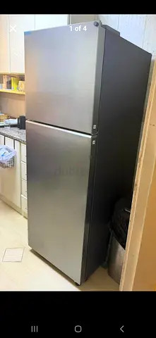 Used Top Freezer Refrigerator – Perfect Condition, Stainless Look