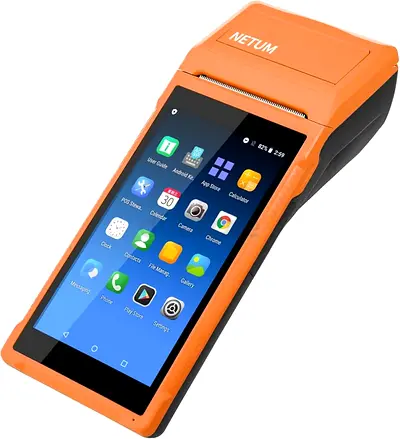 NETUM Handheld PDA Android 11.0 POS Terminal with Receipt Printer, Data Collector