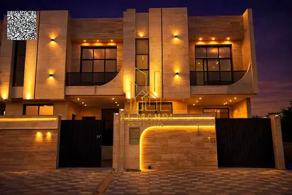 Villa for sale in Ajman, two floors and a roof, at a bargain price including fees. Excellent location. Freehold ownership for life for all nationaliti