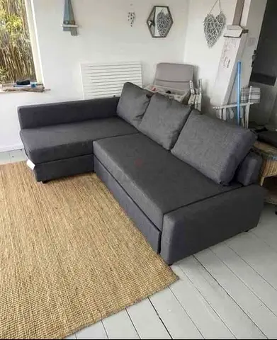 IKEA Gray FRIHETEN L Shape Sofa 204 x 140 cm