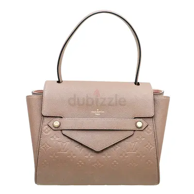 Authentic Louis Vuitton Taupe Monogram Empreinte Trocadero Bag