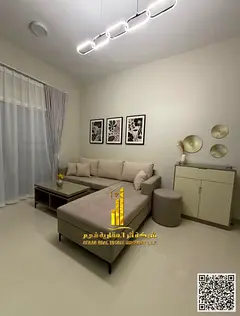 Fully furnished one-bedroom apartment for monthly rent in Ajman - Al Jurf 2 - near Al Aqsa School |
