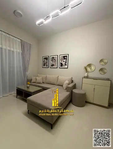 Fully furnished one-bedroom apartment for monthly rent in Ajman - Al Jurf 2 - near Al Aqsa School | Stylish furnishings | Includes bills and internet
