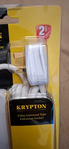 Krypton 4 Way Universal Extension Socket 5m