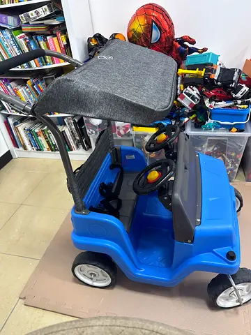 Double Ride-On Push Car with Canopy — Good Used Condition