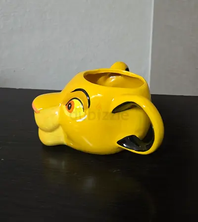 Yellow Lion Head Ceramic Mug