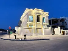 Modern villa for sale in Al Helio, Ajman. Two floors and a roof terrace. 6 master bedrooms. Includes