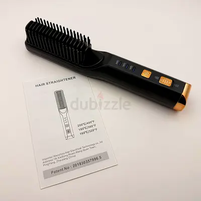 Electric hair straightener comb rechargeable