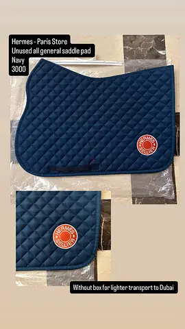 Hermes all general saddle pad