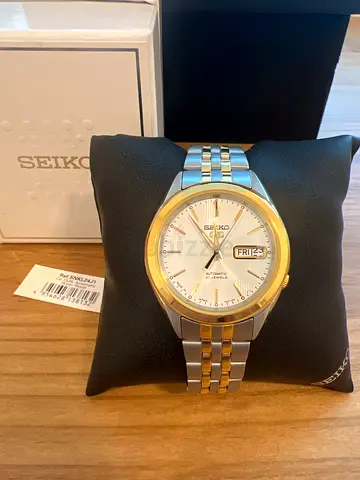 Seiko SNKL24J1 Two-Tone Mens Dress Watch - Stainless Steel, Day-Date, Like New