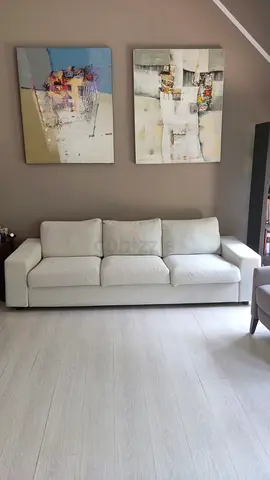 Light Beige 3-Seater Sofa in Excellent Condition