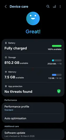 Samsung Galaxy Z Fold 7 (UAE) 1TB/16GB RAM for sale.