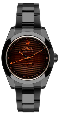 Rolex Milgauss Bamford-style Black PVD Mens Watch -