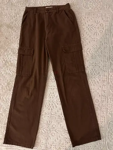 brown cargo jeans STRADIVARIOUS