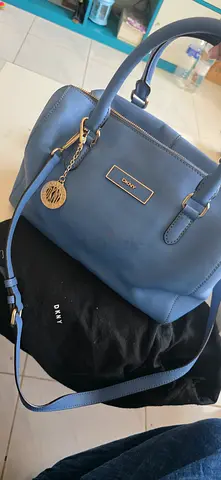Blue DKNY Leather Handbag Shoulder Strap