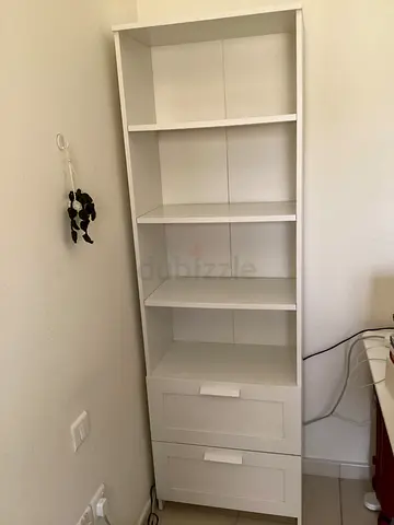 White bookcase