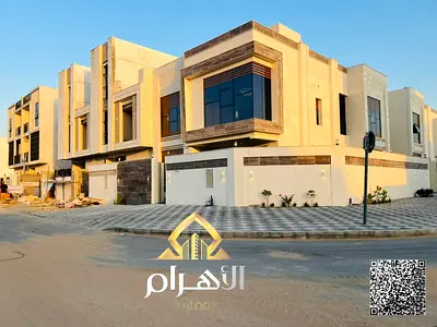 فيلا كورنر للبيع في الحليو 2 عجمان بمساحة بناء واسعة وخمس غرف نوم شاملة رسوم التسجيل