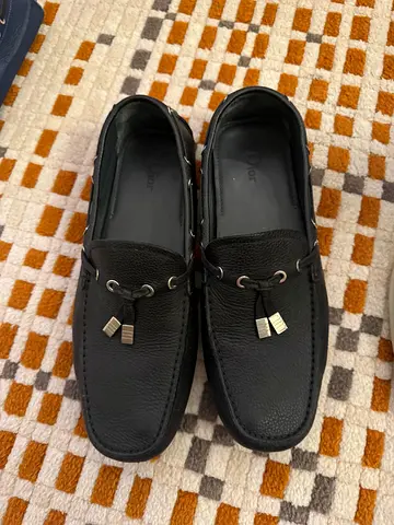 Authentic Dior Men’s Grained Leather loafers