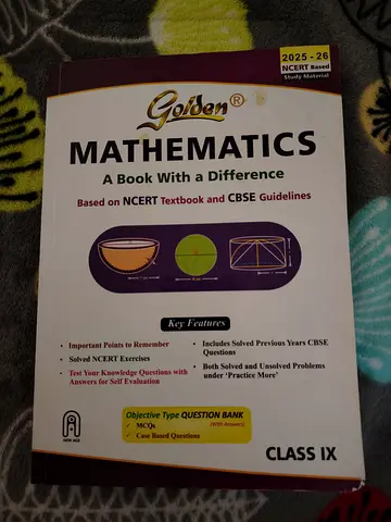 Golden Mathematics Class IX (NCERT  CBSE based) - Objective Type Question Bank