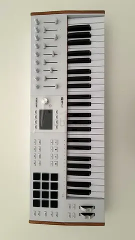 Arturia KeyLab 49 MK3 MIDI Controller Keyboard with Pads and Faders (White)