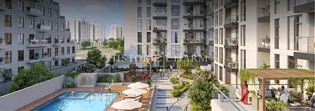 2 Bedroom Apartment | ZaZEN Ivy Al Furjan | Pool &amp; Courtyard Views