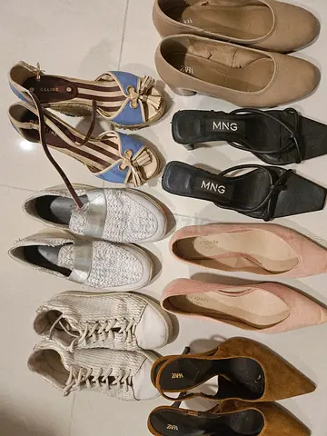 Bundle of 7 Womens Shoes zara mango Kate spade Celine