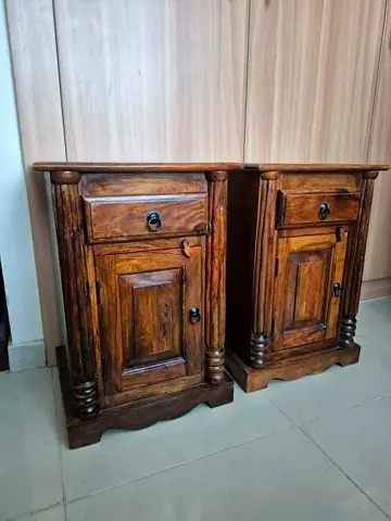 wooden bedsides cabinets