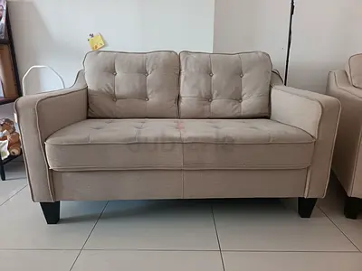 Beige Seater Sofa in Good Condition