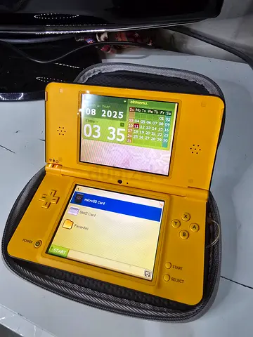 Yellow Nintendo DSi LL with Case - Good Working Condition
