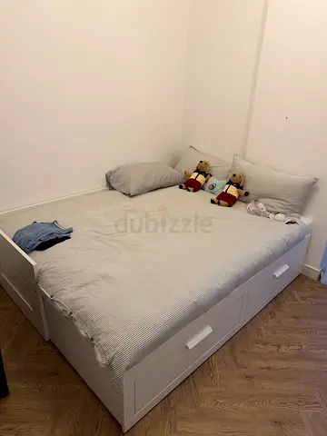 Ikea Day bed + 2 mattress + mattress topper