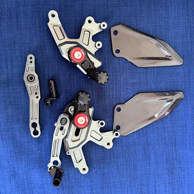 OEM BMW HP4 adjustable footrests for S1000R and RR
