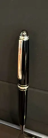 Black Resin Luxury Rollerball/Pen with Silver Trim (Montblanc-style) - Preowned
