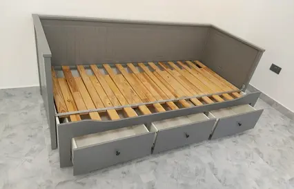 IKEA Hamnes daybed with 3 big storage drawers and 2 IKEA mattresses.