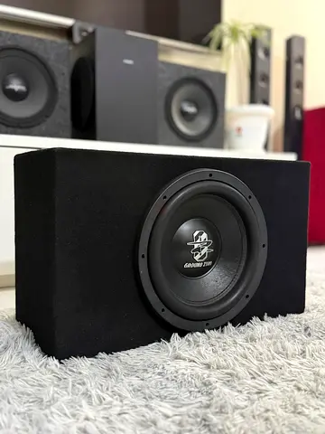 GROUND ZERO GZRW 12D4 12” 1600W SUBWOOFER WITH HERTZ HDP5 950W D-CLASS 5CH AMPILIFIER FOR SALE