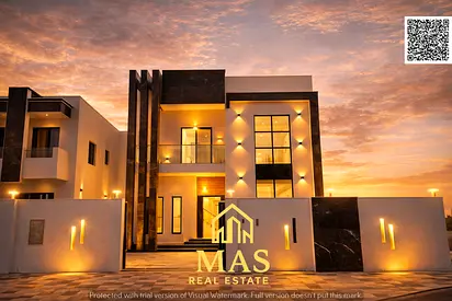 🏡 فيلا فاخرة للبيع في الزاهية – عجمان | مسبح خاص | تصميم عصري