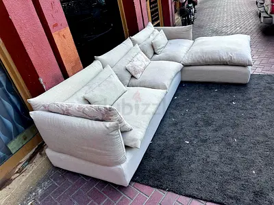 Marina home feather 🪶 filled L Shape Sofa