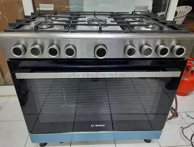 Bosch Brand Latest New Model 5 Burner Full Gas Cooker Range Size 90 X 60cm