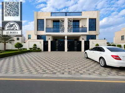 Luxury villa for sale in Al Yasmin | Near to Park | 5 Master Bedrooms | Modern design and high-end finishes | Includes registration and Transfer