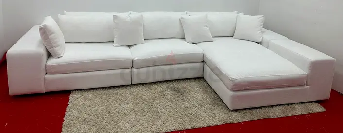 Selling eichholtz brand white color lshape sofa