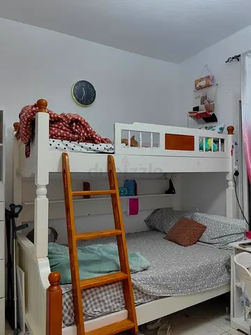 IKEA bunk bed. Solid wood with matress