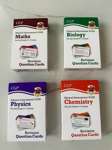 CGP Revision Question Cards Set - Biology, Chemistry, Physics, Maths (IGCSE)