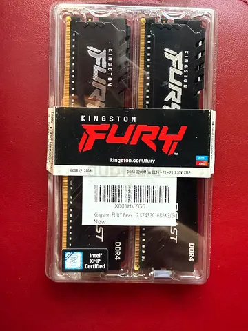 Kingston FURY Beast 64 GB (2 x 32 GB) 3200 MHz DDR4 CL16 Desktop Memory Kit of 2