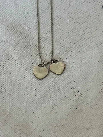 Tiffany  Co. Silver Return to Tiffany Enamel Sterling Silver Heart Tag Necklace