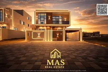 🏡 فيلا فاخرة للبيع في الباهية – عجمان | 7 غرف نوم | طابقين + رووف | سعر شامل الرسوم